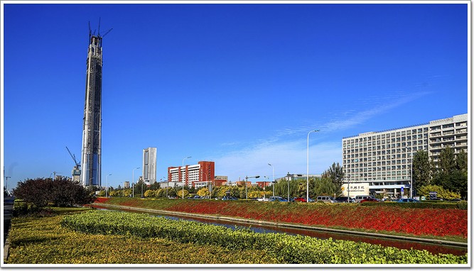 中國第一高樓——高銀金融117大廈遠景圖 中國第一高樓——高銀金融117大廈遠景圖