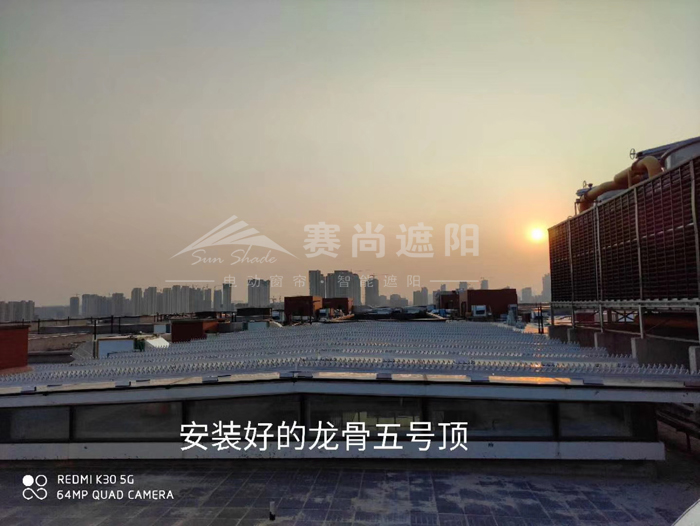 南昌大學第一附屬醫院電動遮陽項目進入施工